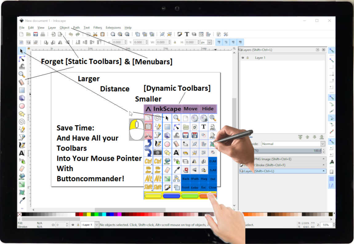 inkscape toolbar