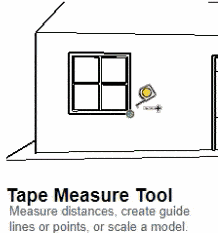 sketchup measure tool