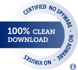 100% CLEAN award granted by Softpedia