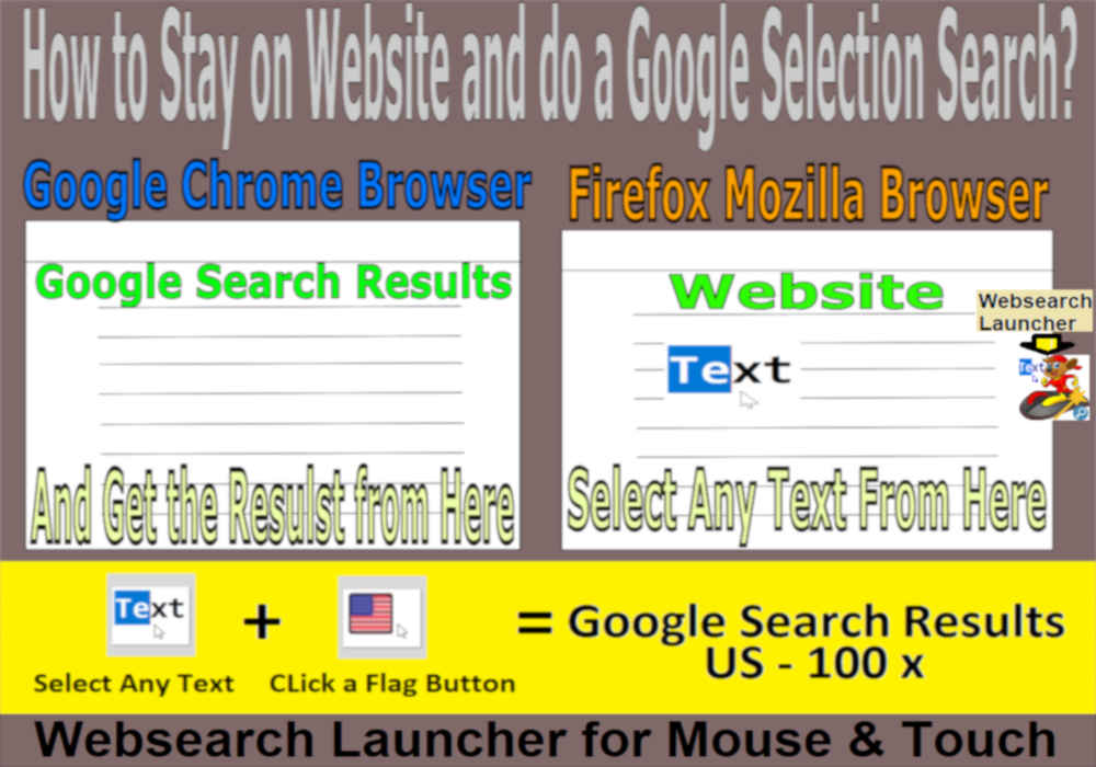 stay on website and do a google search
