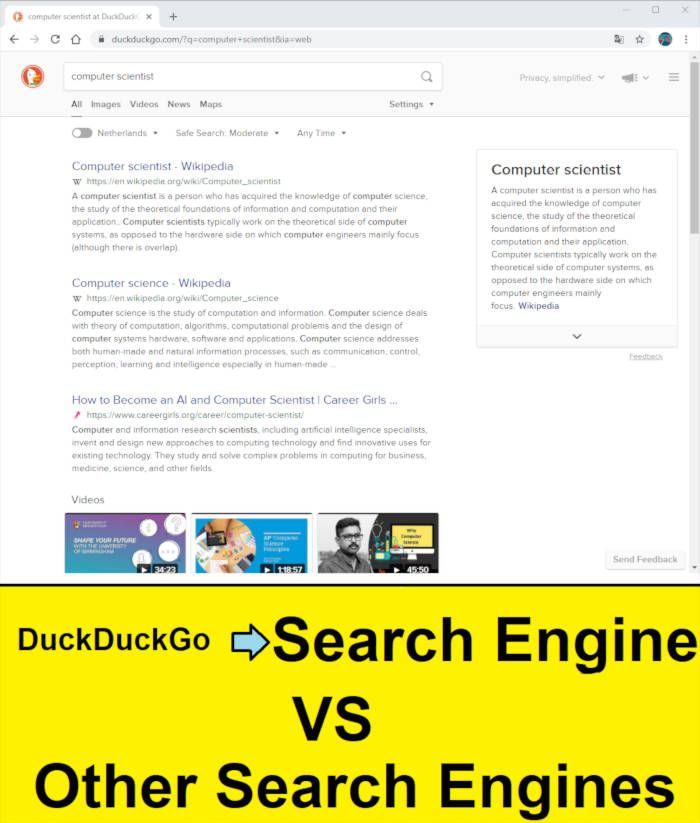 duckduckgo search engine