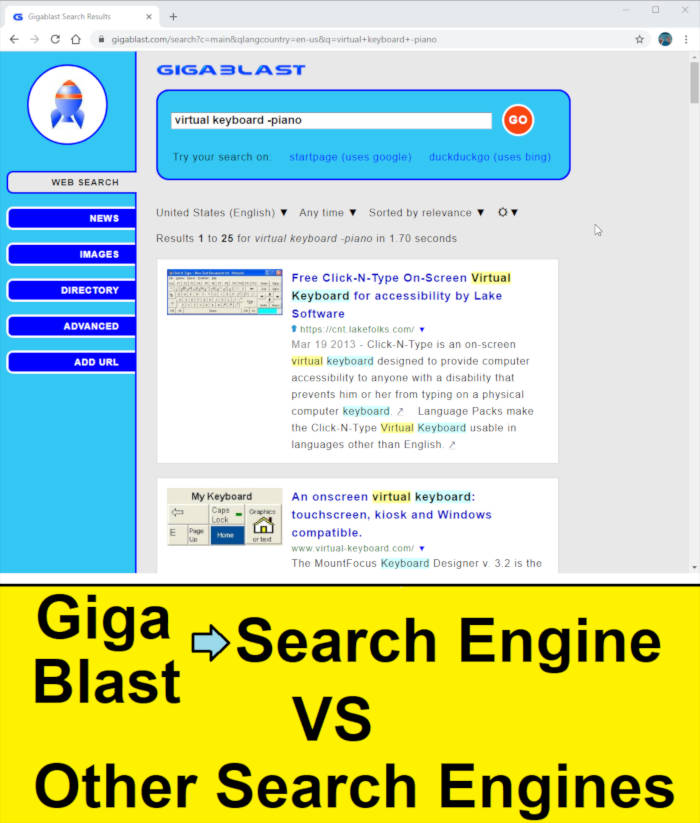 gigablast search engine