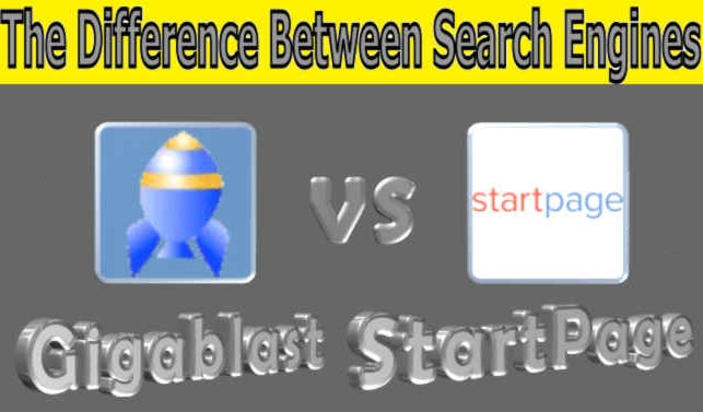 gigablast vs startpage