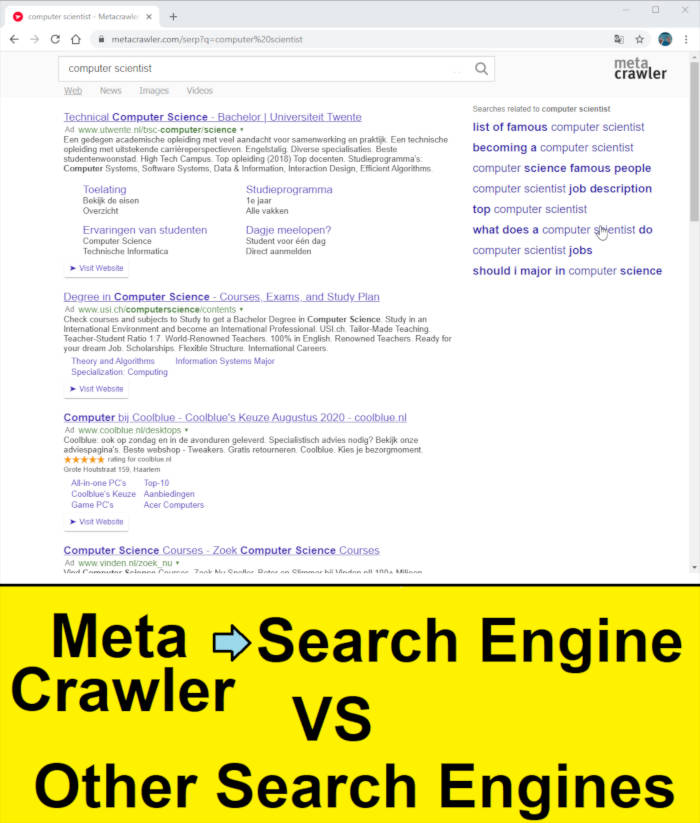 metacrawler search engine