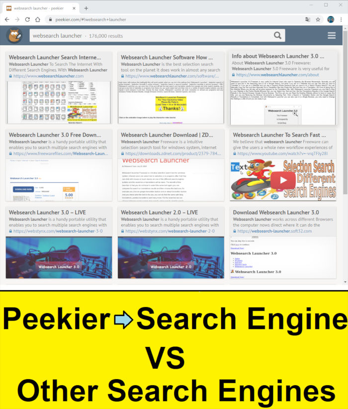 peekier search engine