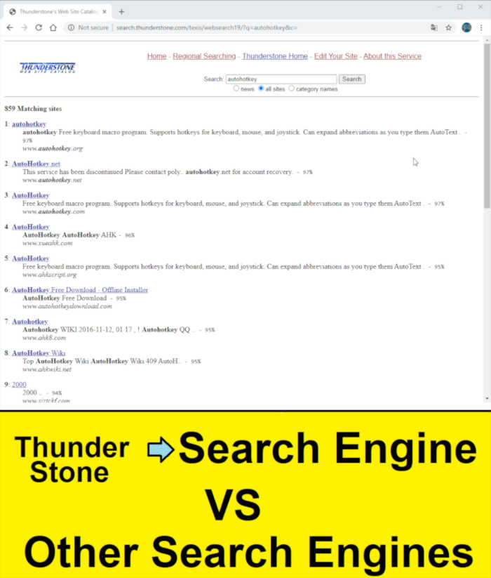 thunderstone search engine