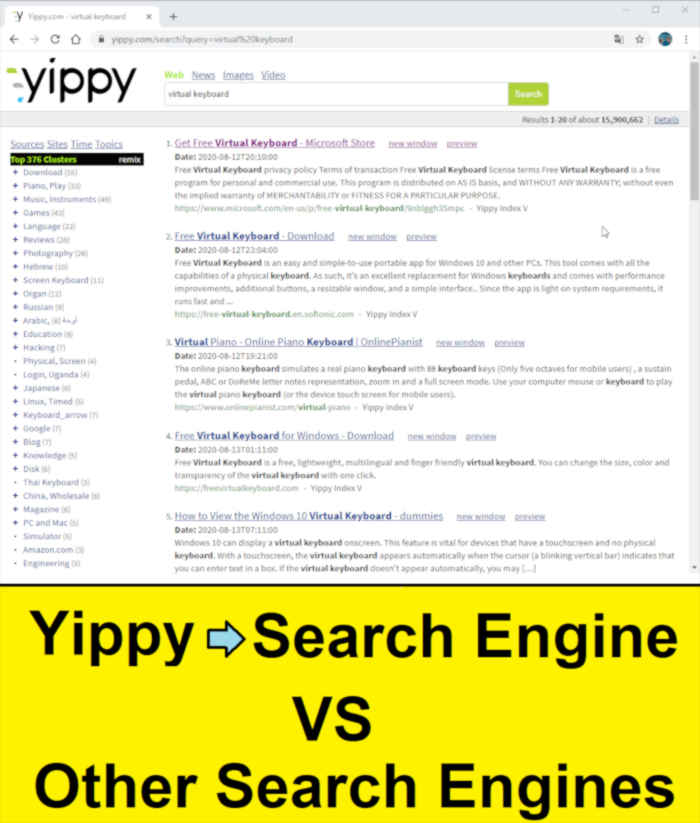 yippy search engine